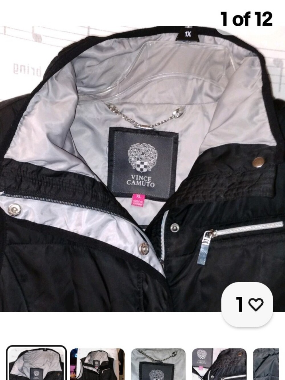Men's Vince Camuto Black Quilted Sleeveless Puffer Vest